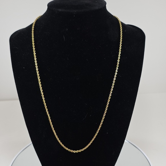 Jewelry - Classic Gold Rope Necklace 20"